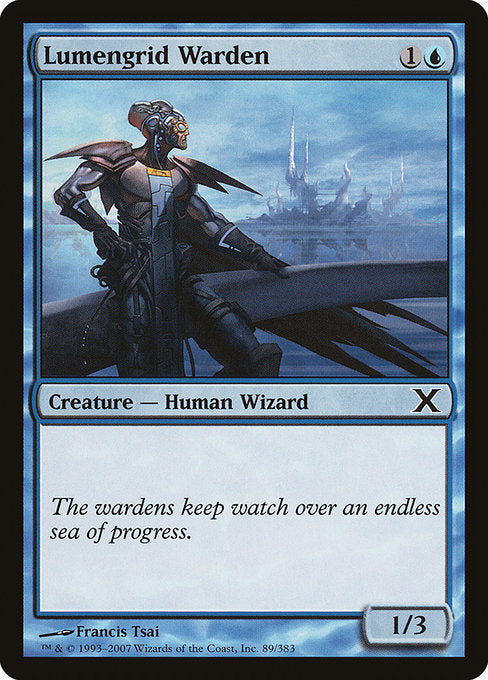 【Foil】【EN】ルーメングリッドの管理人/Lumengrid Warden [10E] 青C No.89