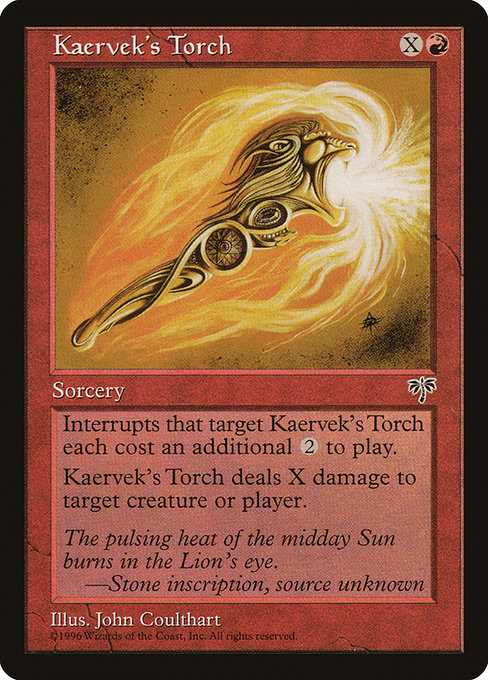 【EN】ケアヴェクの火吹き/Kaervek's Torch [MIR] 赤C No.185