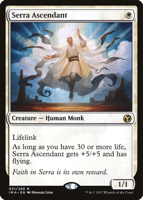 【Foil】【EN】セラの高位僧/Serra Ascendant [IMA] 白R No.31