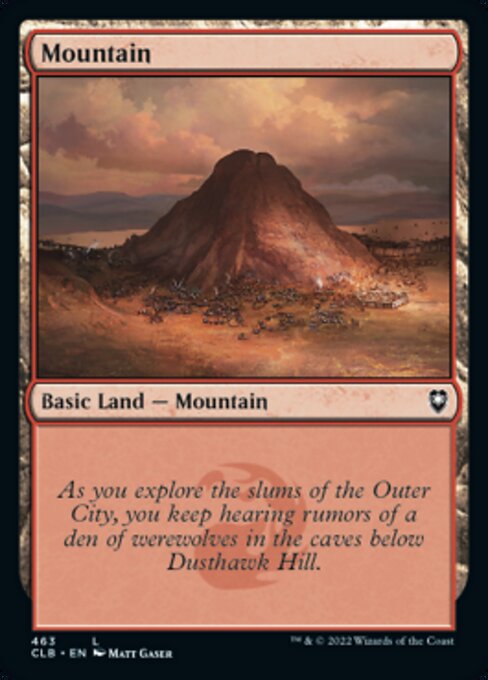 【Foil】【EN】山/Mountain [CLB] 無C No.463