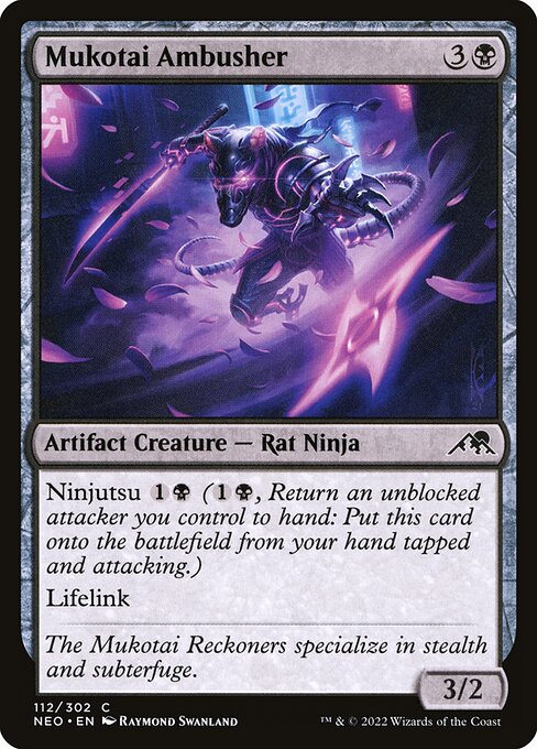 【Foil】【EN】無孤勢団の伏兵/Mukotai Ambusher [NEO] 茶C No.112