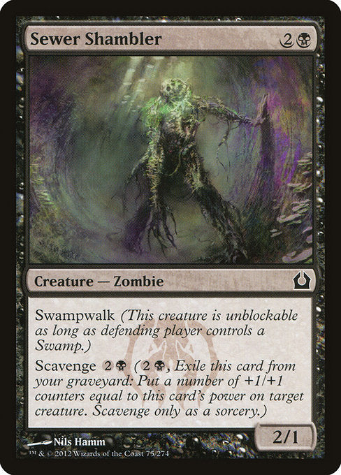 【Foil】【EN】下水のシャンブラー/Sewer Shambler [RTR] 黒C No.75
