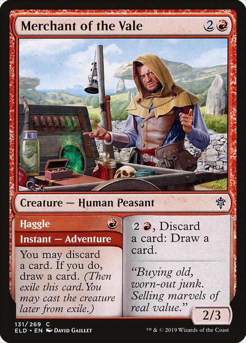 【Foil】【EN】Merchant of the Vale // Haggle [ELD] 混C No.131