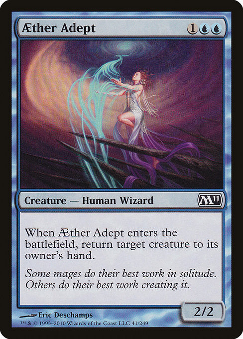 【Foil】【EN】霊気の達人/Aether Adept [M11] 青C No.41