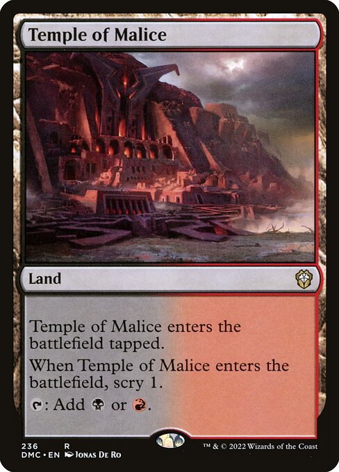 【EN】悪意の神殿/Temple of Malice [DMC] 無R No.236