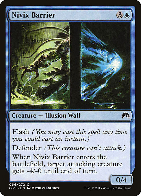 【Foil】【EN】ニヴィックスの障壁/Nivix Barrier [ORI] 青C No.66