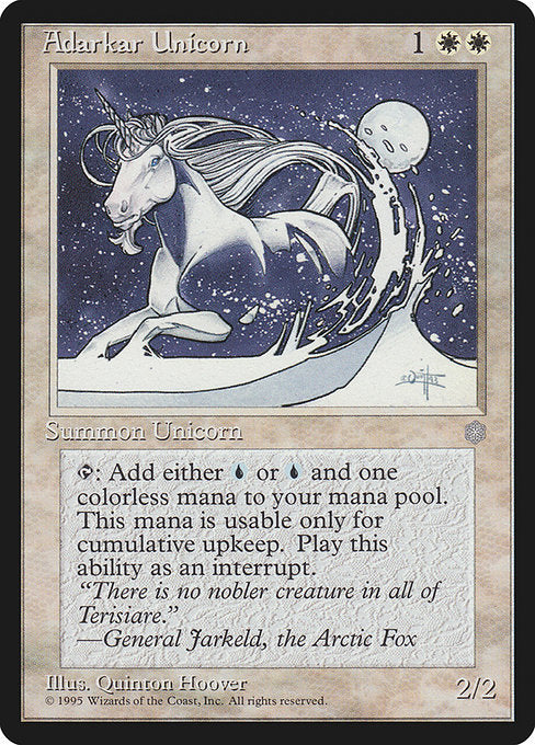 【EN】Adarkar Unicorn [ICE] 白C No.1