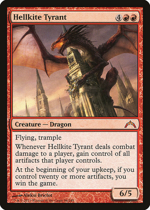 【Foil】【EN】ヘルカイトの暴君/Hellkite Tyrant [GTC] 赤M No.94