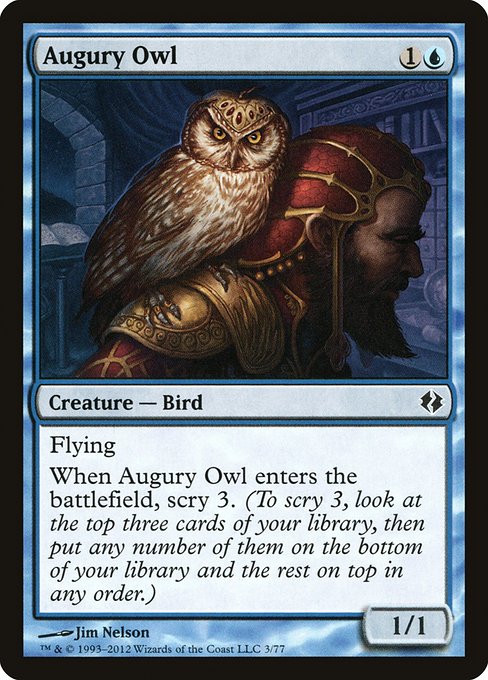 【EN】占いフクロウ/Augury Owl [DDI] 青C No.3
