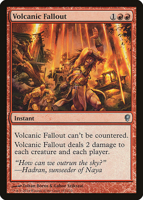 【Foil】【EN】火山の流弾/Volcanic Fallout [CNS] 赤U No.157