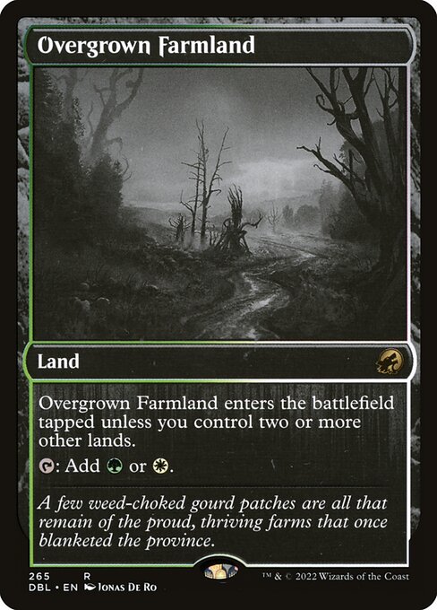 【Foil】【EN】草茂る農地/Overgrown Farmland [DBL] 無R No.265