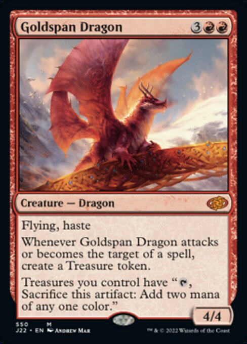 【EN】黄金架のドラゴン/Goldspan Dragon [J22] 赤M No.550