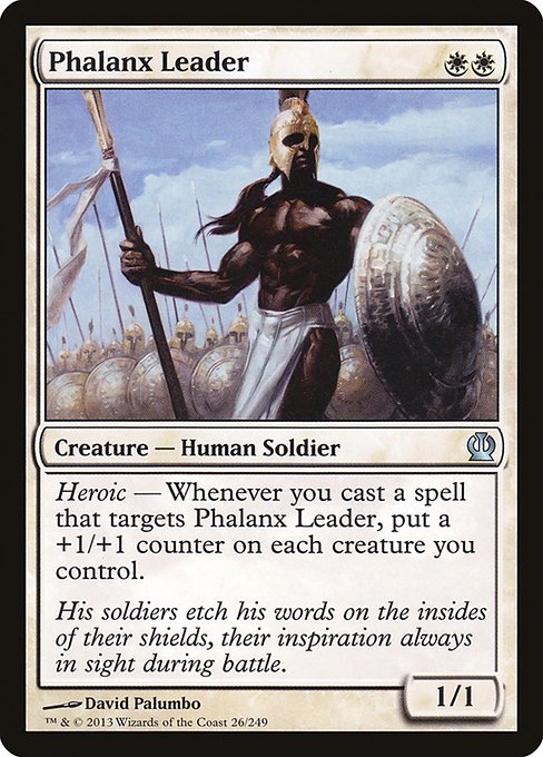 【Foil】【EN】密集軍の指揮者/Phalanx Leader [THS] 白U No.26
