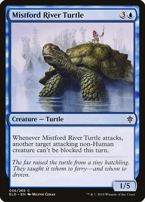【EN】ミストフォードの亀/Mistford River Turtle [ELD] 青C No.56