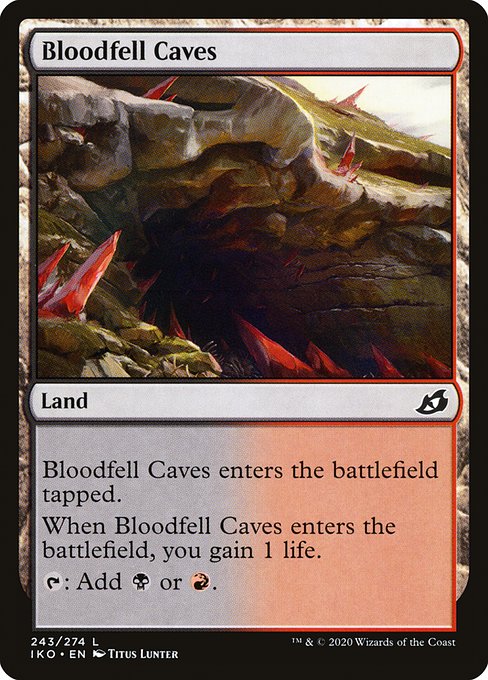 【EN】血溜まりの洞窟/Bloodfell Caves [IKO] 無C No.243
