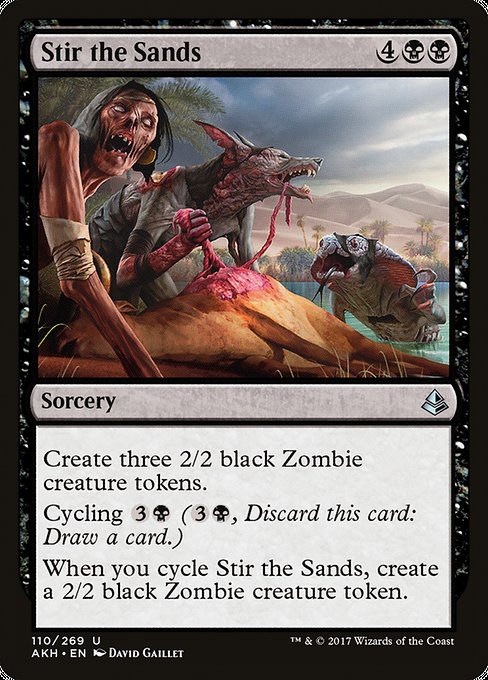 【Foil】【EN】砂の撹拌/Stir the Sands [AKH] 黒U No.110