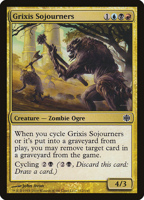 【Foil】【EN】グリクシスの滞留者/Grixis Sojourners [ARB] 金C No.112