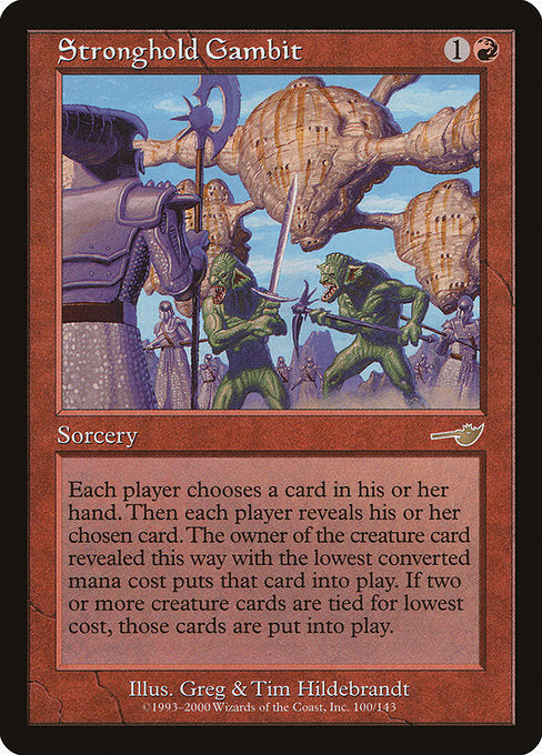 【Foil】【EN】要塞の計略/Stronghold Gambit [NEM] 赤R No.100