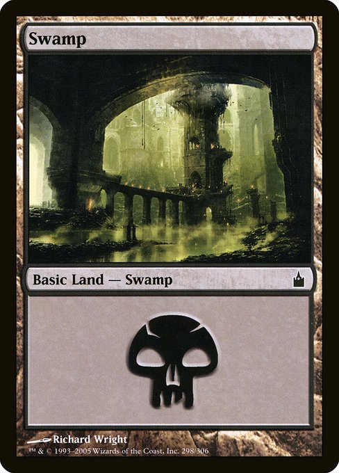 【Foil】【EN】沼/Swamp [RAV] 無C No.298