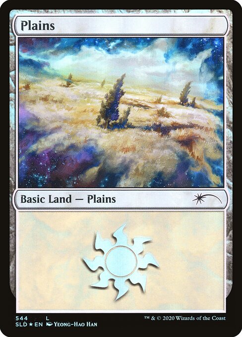 【Foil】【EN】平地/Plains [SLD] 無C No.544