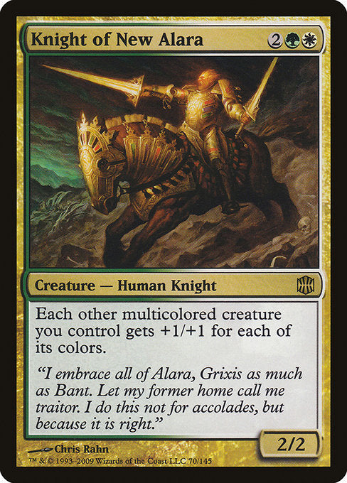 【Foil】【EN】新たなアラーラの騎士/Knight of New Alara [ARB] 金R No.70