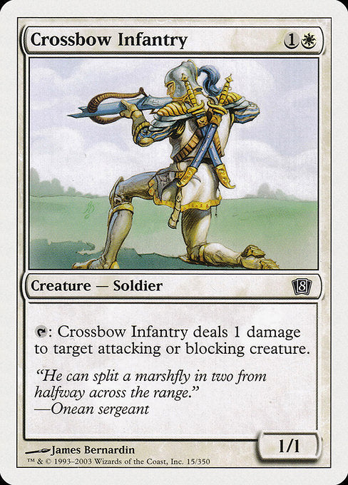 【EN】弩弓歩兵/Crossbow Infantry [8ED] 白C No.15