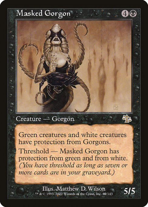 【Foil】【EN】仮面のゴルゴン/Masked Gorgon [JUD] 黒R No.69