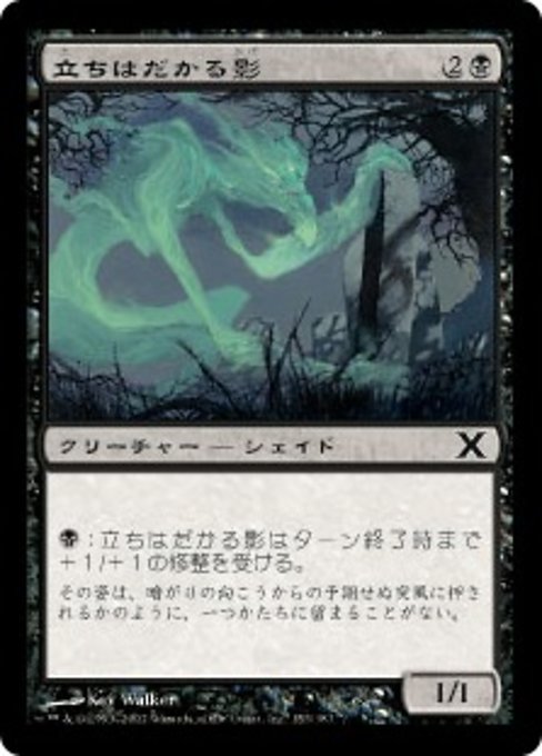 【Foil】【JP】立ちはだかる影/Looming Shade [10E] 黒C No.153