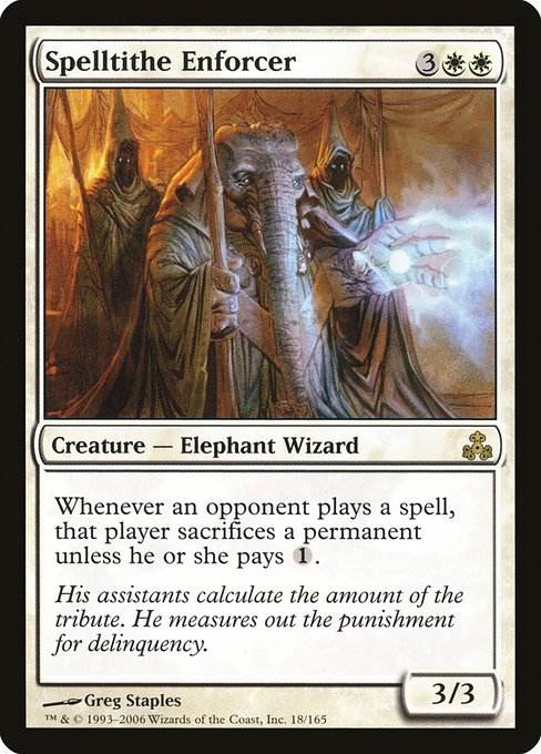 【Foil】【EN】呪文税の処罰者/Spelltithe Enforcer [GPT] 白R No.18