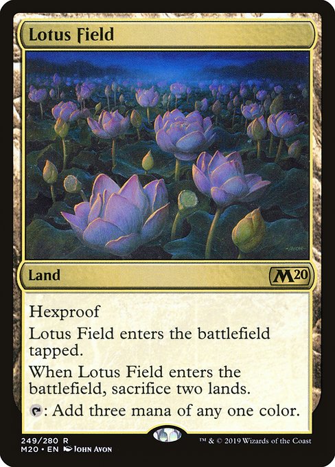 【EN】睡蓮の原野/Lotus Field [M20] 無R No.249