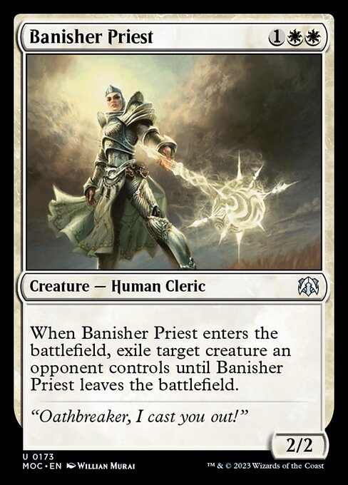 【EN】放逐する僧侶/Banisher Priest [MOC] 白U No.173