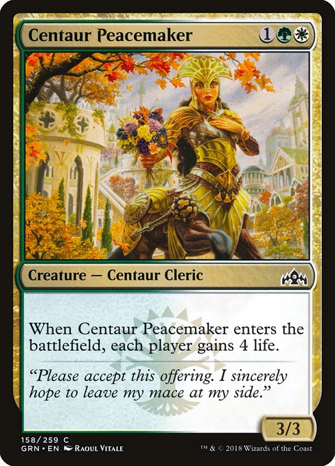 【EN】ケンタウルスの仲裁者/Centaur Peacemaker [GRN] 金C No.158