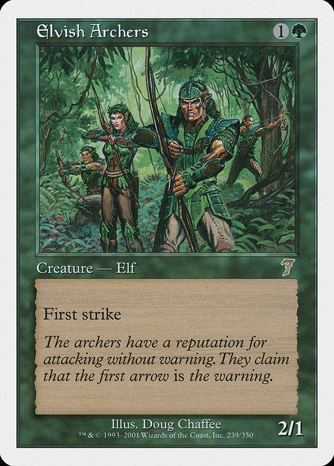 【EN】エルフの射手/Elvish Archers [7ED] 緑R No.239