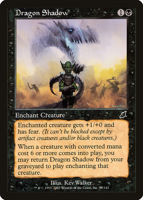 【Foil】【EN】ドラゴンの影/Dragon Shadow [SCG] 黒C No.65