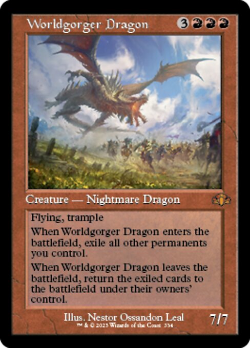 【EN】世界喰らいのドラゴン/Worldgorger Dragon [DMR] 赤M No.334
