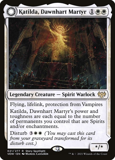 【Foil】【EN】Katilda, Dawnhart Martyr // Katilda's Rising Dawn [VOW] 混R No.21