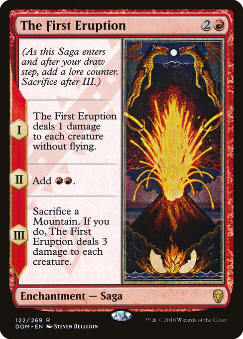 【Foil】【EN】最初の噴火/The First Eruption [DOM] 赤R No.122