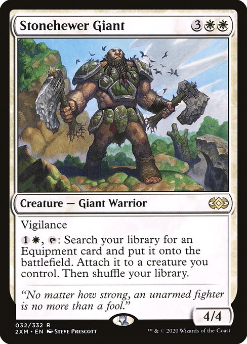 【Foil】【EN】石切りの巨人/Stonehewer Giant [2XM] 白R No.32