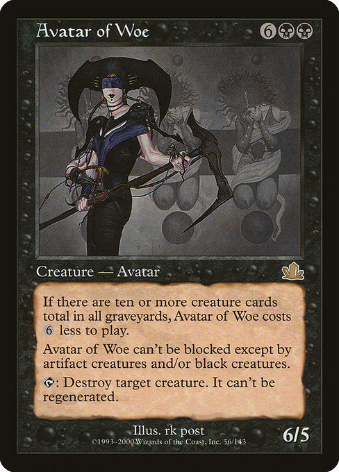 【Foil】【EN】悲哀の化身/Avatar of Woe [PCY] 黒R No.56