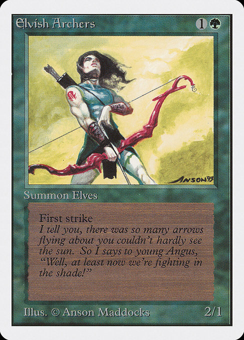 【EN】エルフの射手/Elvish Archers [2ED] 緑R No.192