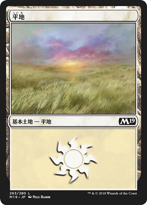 【JP】平地/Plains [M19] 無C No.263