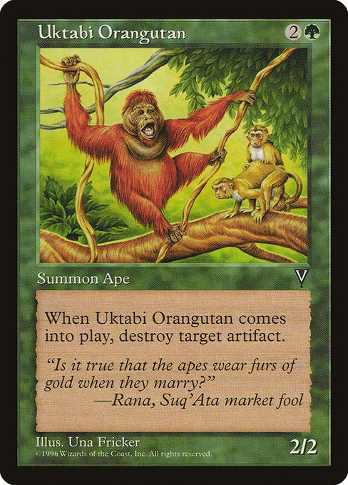 【EN】ウークタビー・オランウータン/Uktabi Orangutan [VIS] 緑U No.123