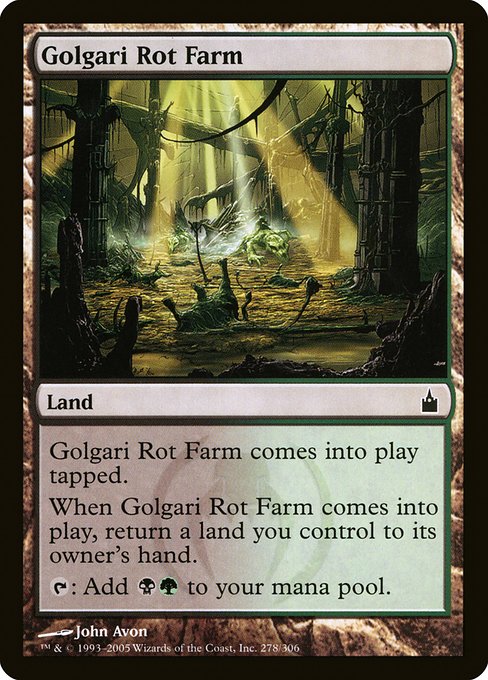 【Foil】【EN】ゴルガリの腐敗農場/Golgari Rot Farm [RAV] 無C No.278