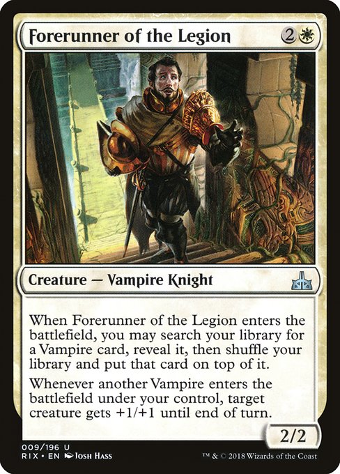 【EN】軍団の先駆け/Forerunner of the Legion [RIX] 白U No.9