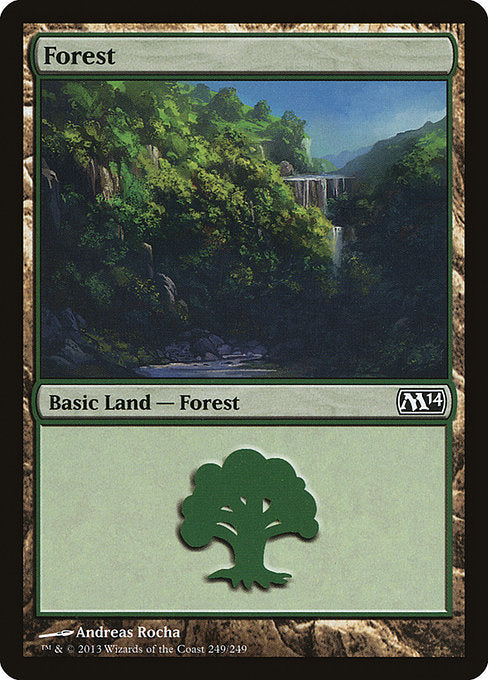 【Foil】【EN】森/Forest [M14] 無C No.249