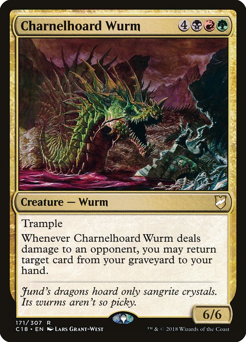 【EN】納骨蔵のワーム/Charnelhoard Wurm [C18] 金R No.171