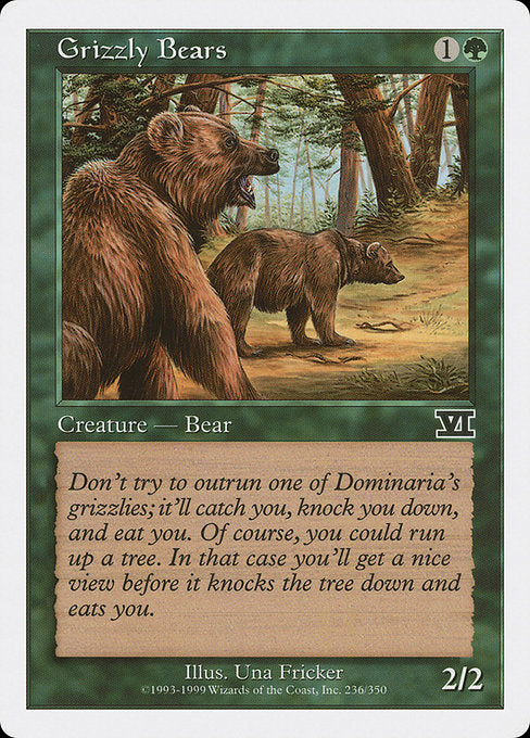 【EN】灰色熊/Grizzly Bears [6ED] 緑C No.236