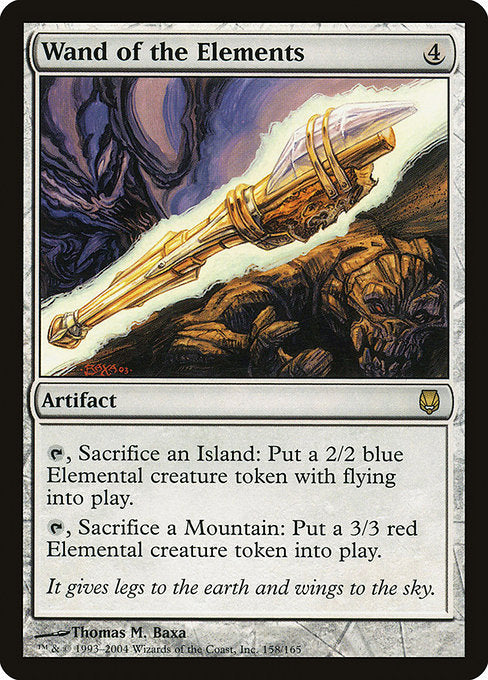 【Foil】【EN】精霊のワンド/Wand of the Elements [DST] 茶R No.158