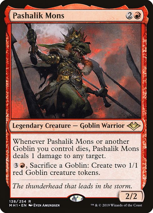 【Foil】【EN】パシャリク・モンス/Pashalik Mons [MH1] 赤R No.138