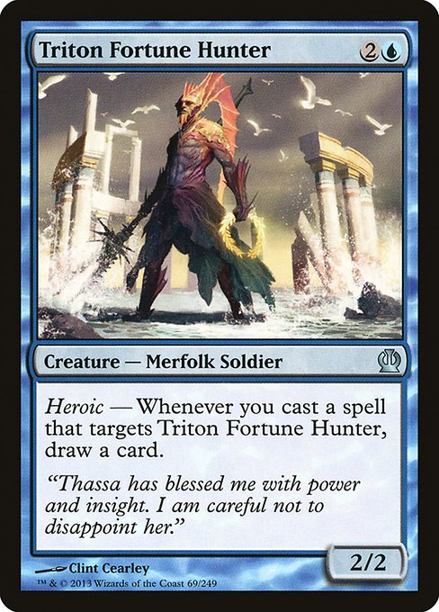 【Foil】【EN】トリトンの財宝狩り/Triton Fortune Hunter [THS] 青U No.69